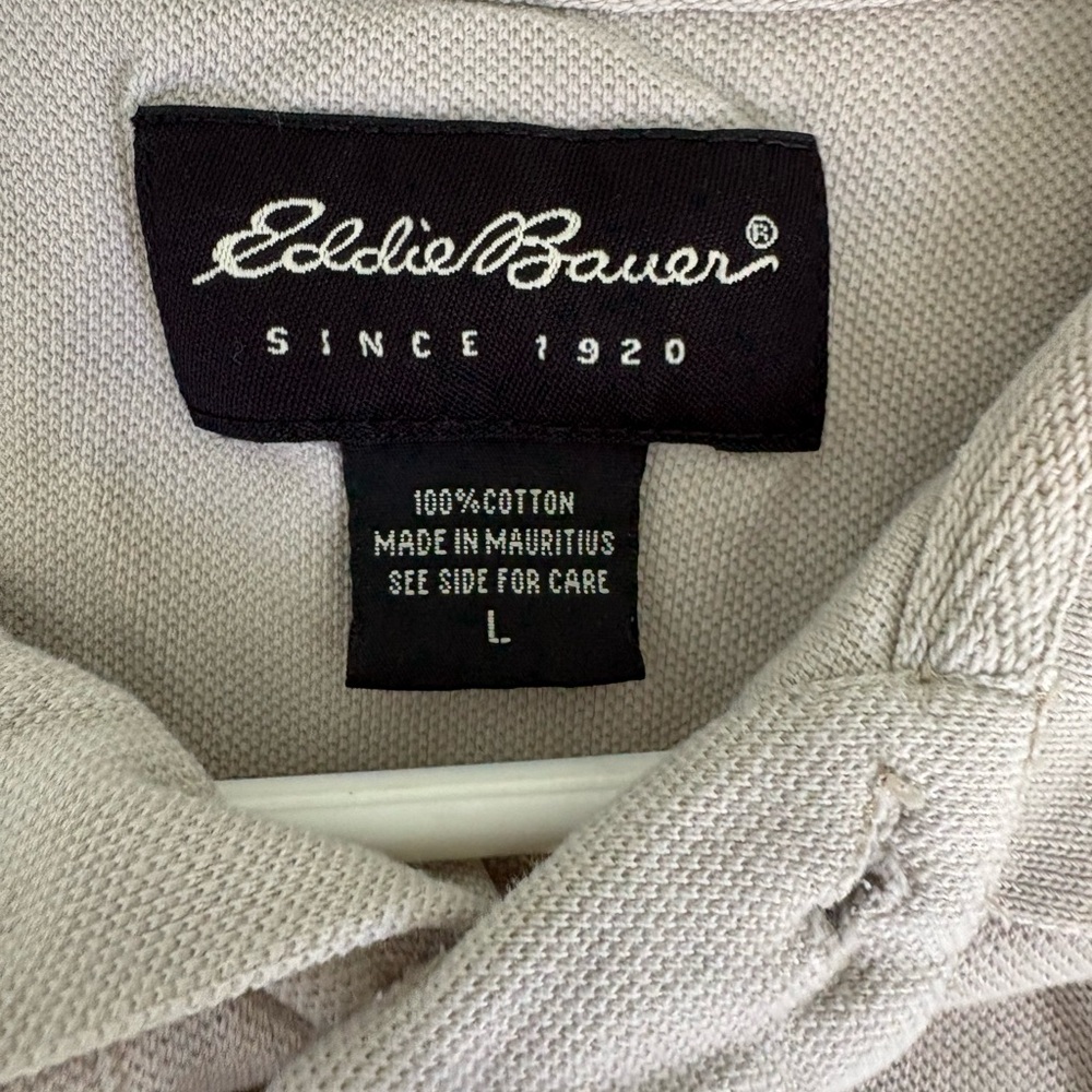 Eddie Bauer Light Tan Polo Shirt